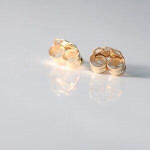 9kt gold Nose Piercing with cute mini cross solid 9kt gold New